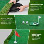 Indoor Outdoor Golf Putting Green Training Mat 5x10ft