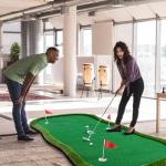 Indoor Outdoor Golf Putting Green Training Mat 5x10ft