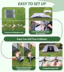 10x7ft Indoor/Outdoor Golf Hitting Net and Mat