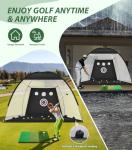 10x7ft Indoor/Outdoor Golf Hitting Net and Mat