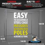 Golf Simulator Enclosure Kit with Impact Screen