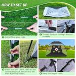 Zensouds 10x7FT Golf Net and Practice Mat