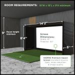 DIY Indoor Golf Simulator Enclosure with Impact Screen