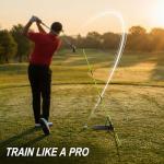 Golf Alignment Stick Holder and Swing Trainer