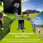 Square Golf Launch Monitor Metal Protective Shield