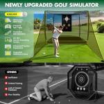 10x8FT Indoor/Outdoor Golf Practice Net with Barriers