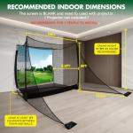 10x8FT Indoor/Outdoor Golf Practice Net with Barriers