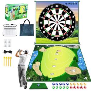 Double-Sided Golf Chipping Game with Mat and Balls