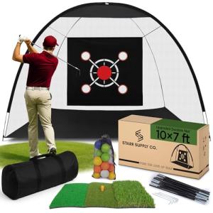 Backyard Golf Practice Net with Mat and Balls