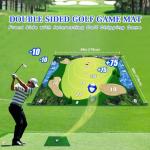 Double-Sided Golf Chipping Game with Mat and Balls