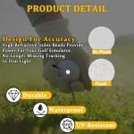 White Reflective Dot Stickers for Golf Clubs & Balls