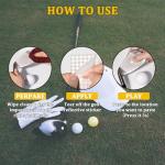 White Reflective Dot Stickers for Golf Clubs & Balls