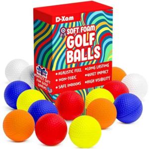 D-Xam Multicolor Foam Golf Balls for Practice