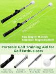Retractable Golf Swing Trainer with Arm Band