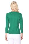 Kelly Green 3/4 Sleeve Women’s Knit Cardigan