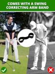 Retractable Golf Swing Trainer with Arm Band