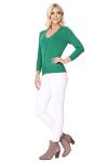 Kelly Green 3/4 Sleeve Women’s Knit Cardigan