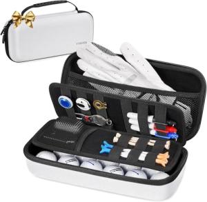 YOREPEK Golf Glove Holder with Hard Shell Case