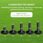 FINGER TEN Rubber Golf Tees - 5 Pack