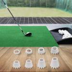 8-Pack Golf Simulator Tees for Indoor/Outdoor Use