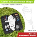 YOREPEK Golf Glove Holder with Hard Shell Case