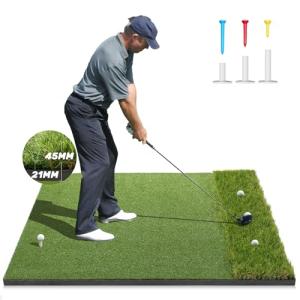 Dual-Turf Golf Mat 5x4ft for Indoor and Outdoor