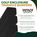 39” Golf Simulator Enclosure Triangle Bumper Guards