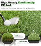 Dual-Turf Golf Mat 5x4ft for Indoor and Outdoor