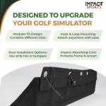 39” Golf Simulator Enclosure Triangle Bumper Guards