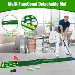 KEMLDIVS Golf Putting Game Set with Mat & Balls