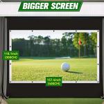 Aikeec Ultra-Clear Golf Simulator Impact Screen 10x13 ft