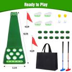 KEMLDIVS Golf Putting Game Set with Mat & Balls
