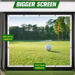 Aikeec 10ft Ultra-Clear Golf Simulator Impact Screen