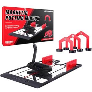 Champkey Magnetic Putting Mirror with Golf Gates
