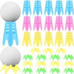 30-Pack Golf Simulator Tees for Indoor and Outdoor