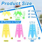 30-Pack Golf Simulator Tees for Indoor and Outdoor