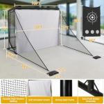 10x7ft Portable Golf Hitting Net & Simulator