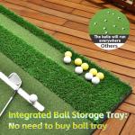 Golf Mat 5x4ft Dual-Turf with Ball Tray