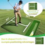 Golf Mat 5x4ft Dual-Turf with Ball Tray