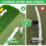 Golf Mat 5x4ft Dual-Turf with Ball Tray