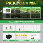 Golf Mat 5x4ft Dual-Turf with Ball Tray