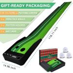 Fitvids Automatic Ball Return Golf Putting Mat
