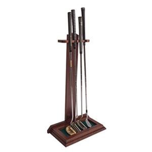 Wooden Golf Putter Stand - Holds 4 Putters