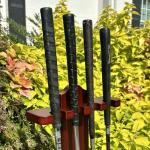 Wooden Golf Putter Stand - Holds 4 Putters