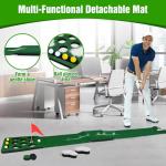 KEMLDIVS Indoor Golf Putting Game Set with Accessories