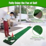 KEMLDIVS Indoor Golf Putting Game Set with Accessories