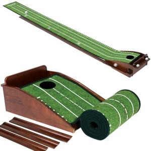 Dachenus Indoor Putting Green with Automatic Ball Return