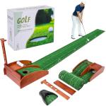OLenyer Portable Golf Putting Mat with Ball Return