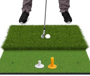 SAPLIZE Large Non-Slip Golf Hitting Mat 24"x24