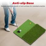 SAPLIZE Large Non-Slip Golf Hitting Mat 24"x24